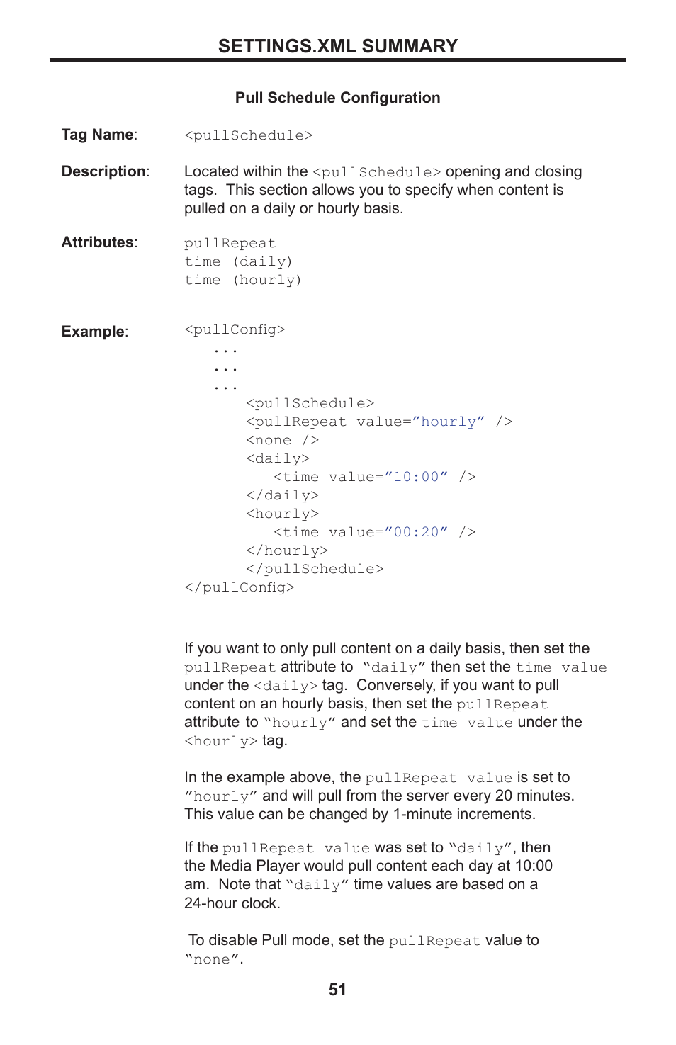 Settings.xml summary | Gefen EXT-HD-DSMP User Manual | Page 55 / 64