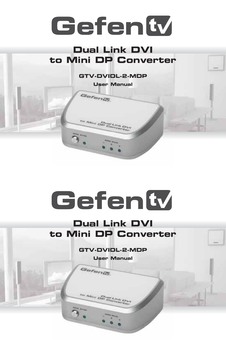 Gefen GTV-DVIDL-2-MDP User Manual | 15 pages