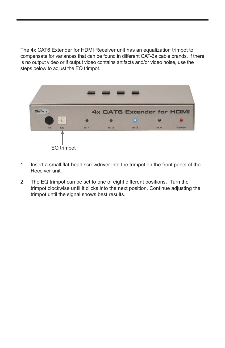 Gefen EXT-HDMI1.3-CAT6-4X User Manual | Page 21 / 40
