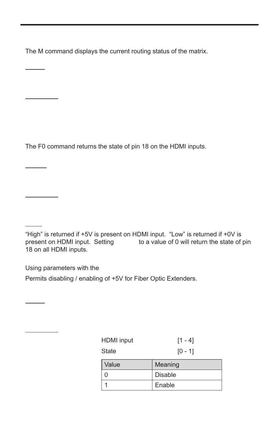 Rs-232 serial commands | Gefen EXT-HDMI1.3-CAT6-4X User Manual | Page 27 / 40