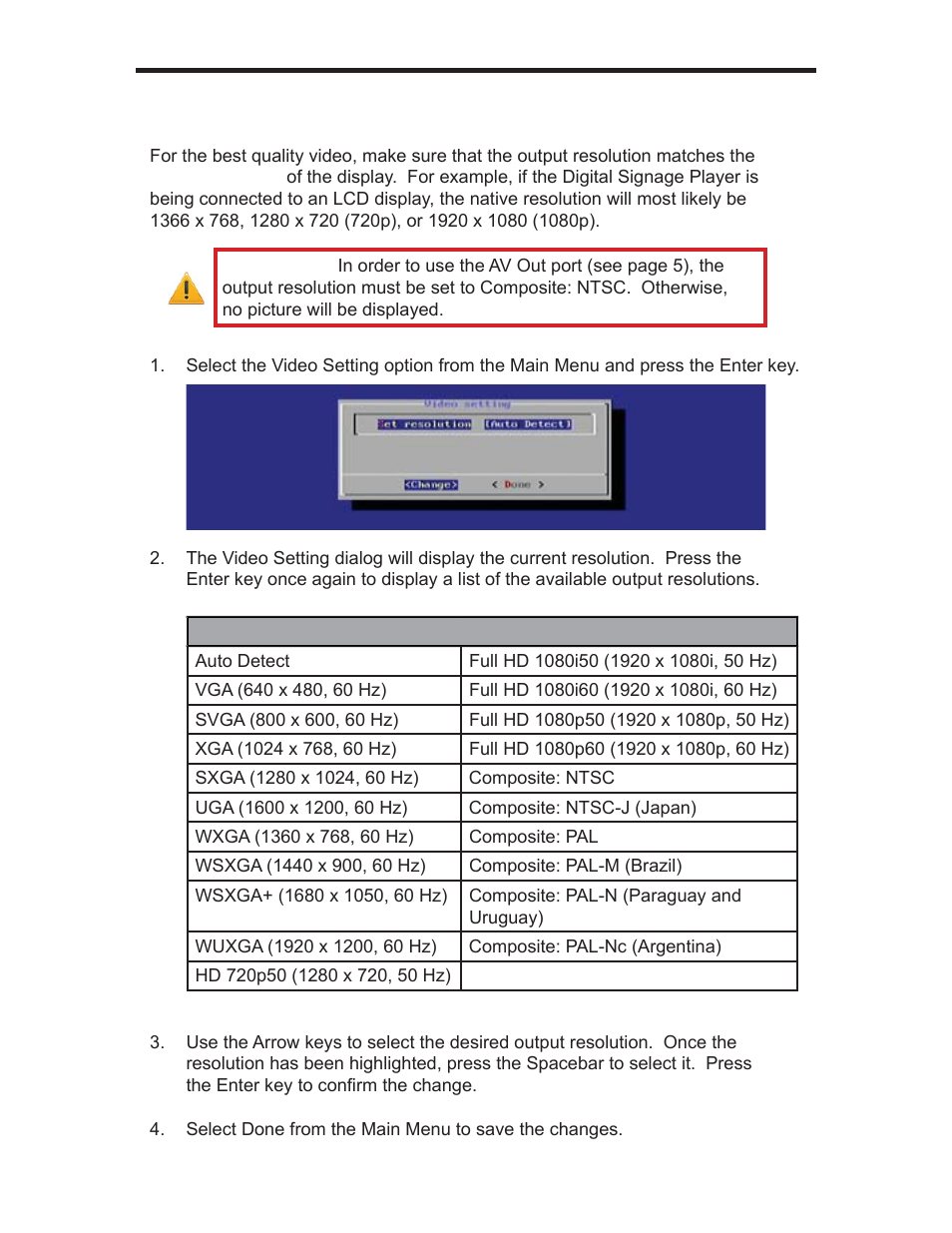 Menu system | Gefen EXT-HD-DSWF User Manual | Page 14 / 59