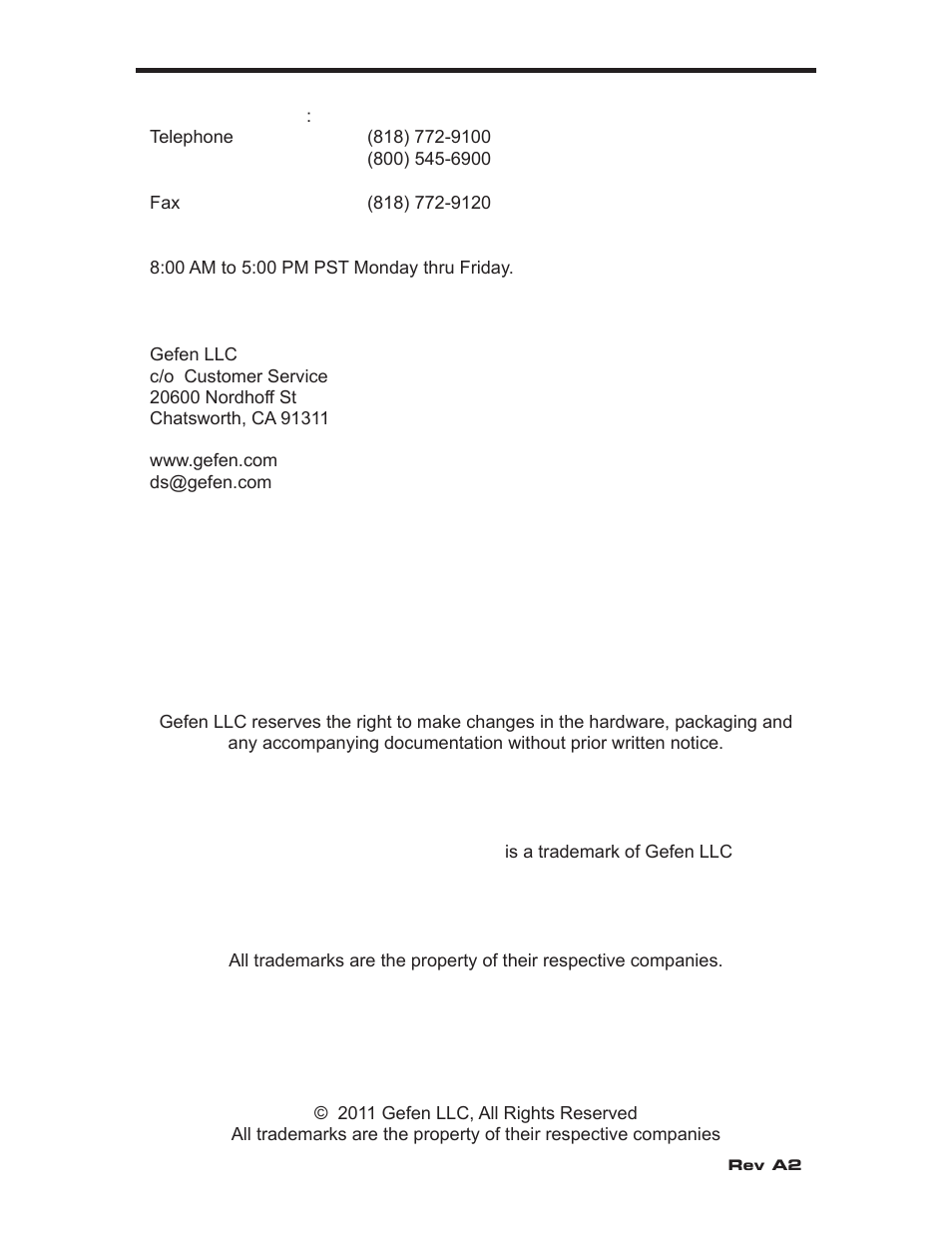 Asking for assistance | Gefen EXT-HD-DSWF User Manual | Page 2 / 59