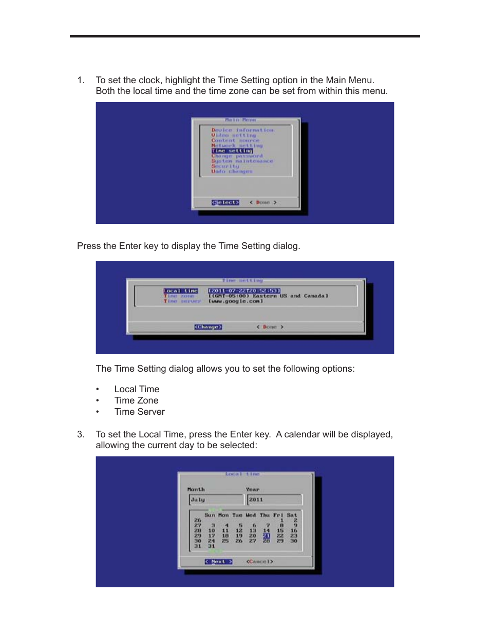 Menu system | Gefen EXT-HD-DSWF User Manual | Page 25 / 59