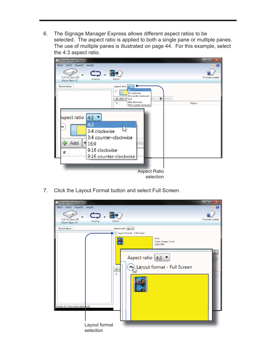 Signage manager express | Gefen EXT-HD-DSWF User Manual | Page 37 / 59