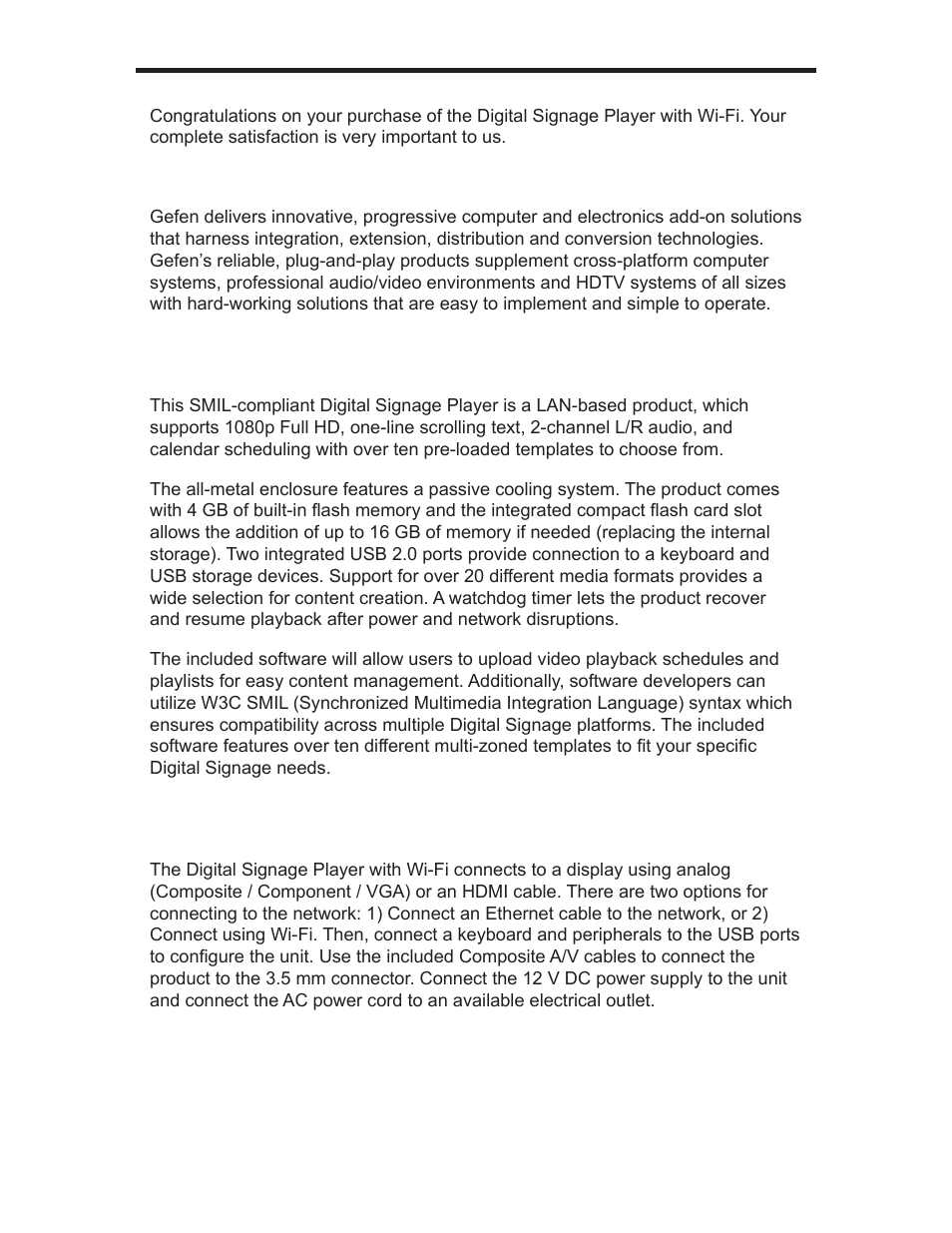 Introduction | Gefen EXT-HD-DSWF User Manual | Page 4 / 59