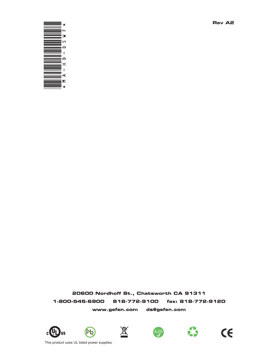Gefen EXT-HD-DSWF User Manual | Page 59 / 59
