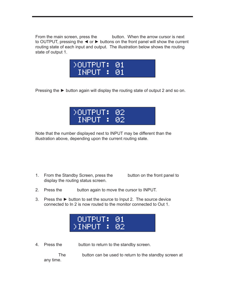 Front panel display | Gefen GEF-DVIKVM-848DL User Manual | Page 13 / 49