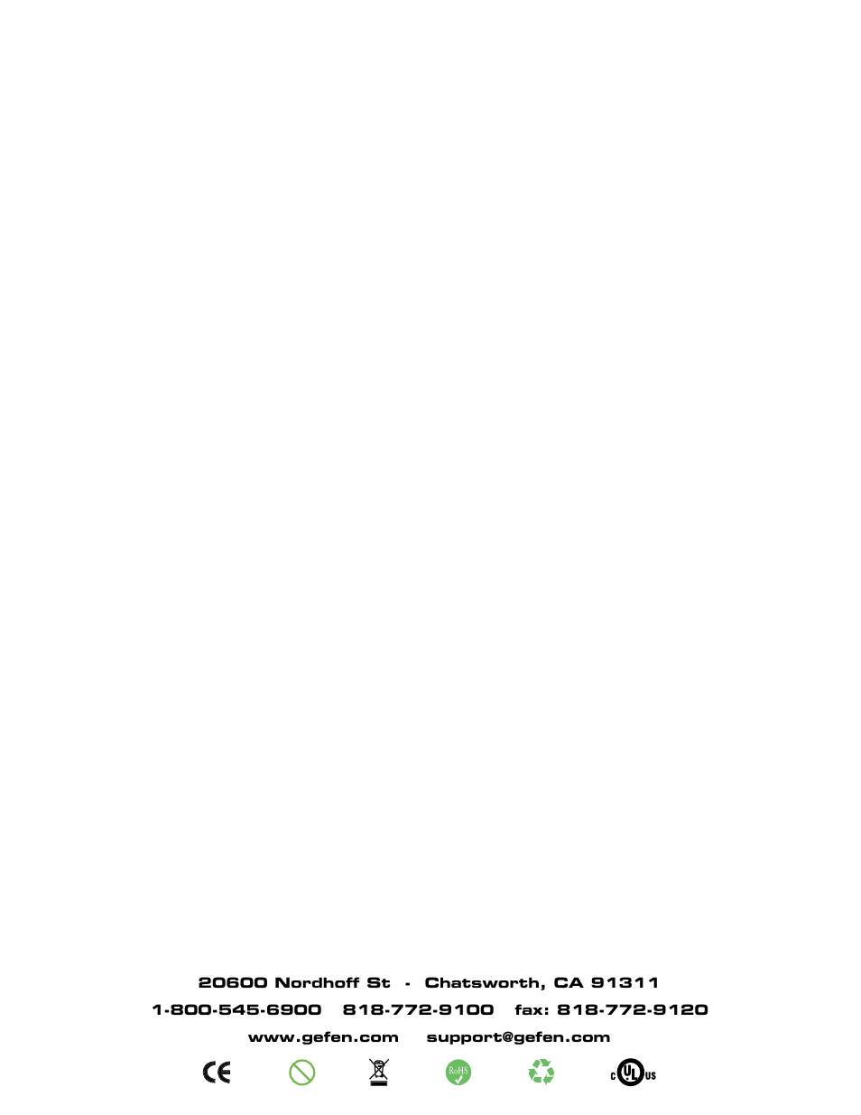 Gefen CAT5 User Manual | Page 20 / 20