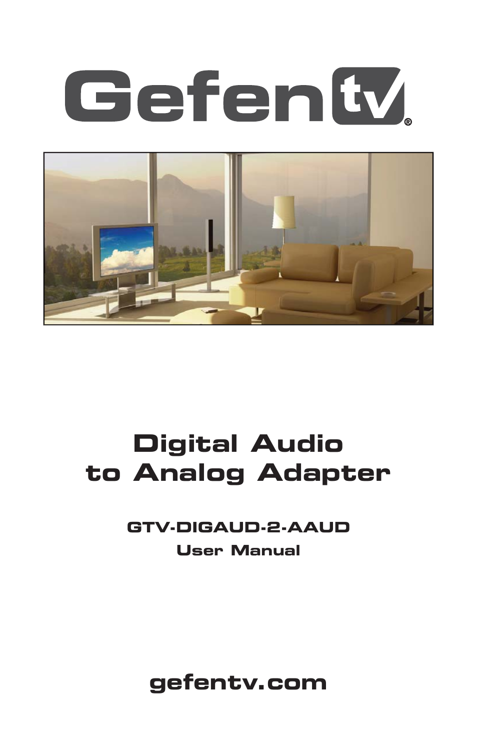 Gefen GTV-DIGAUD-2-AAUD User Manual | 16 pages