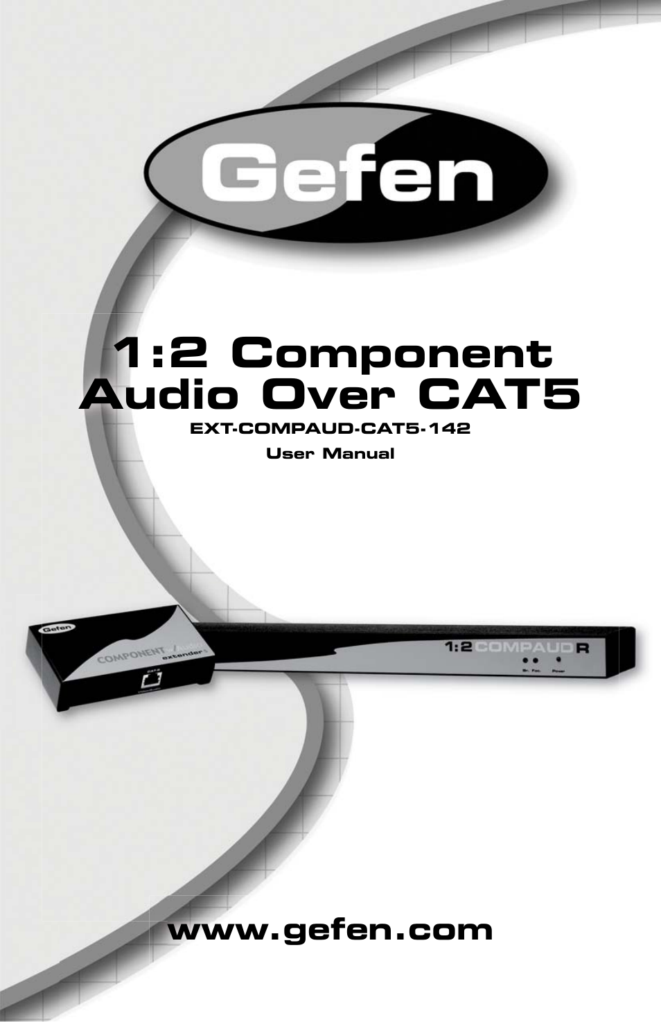 Gefen EXT-COMPAUD-CAT5-142 User Manual | 14 pages