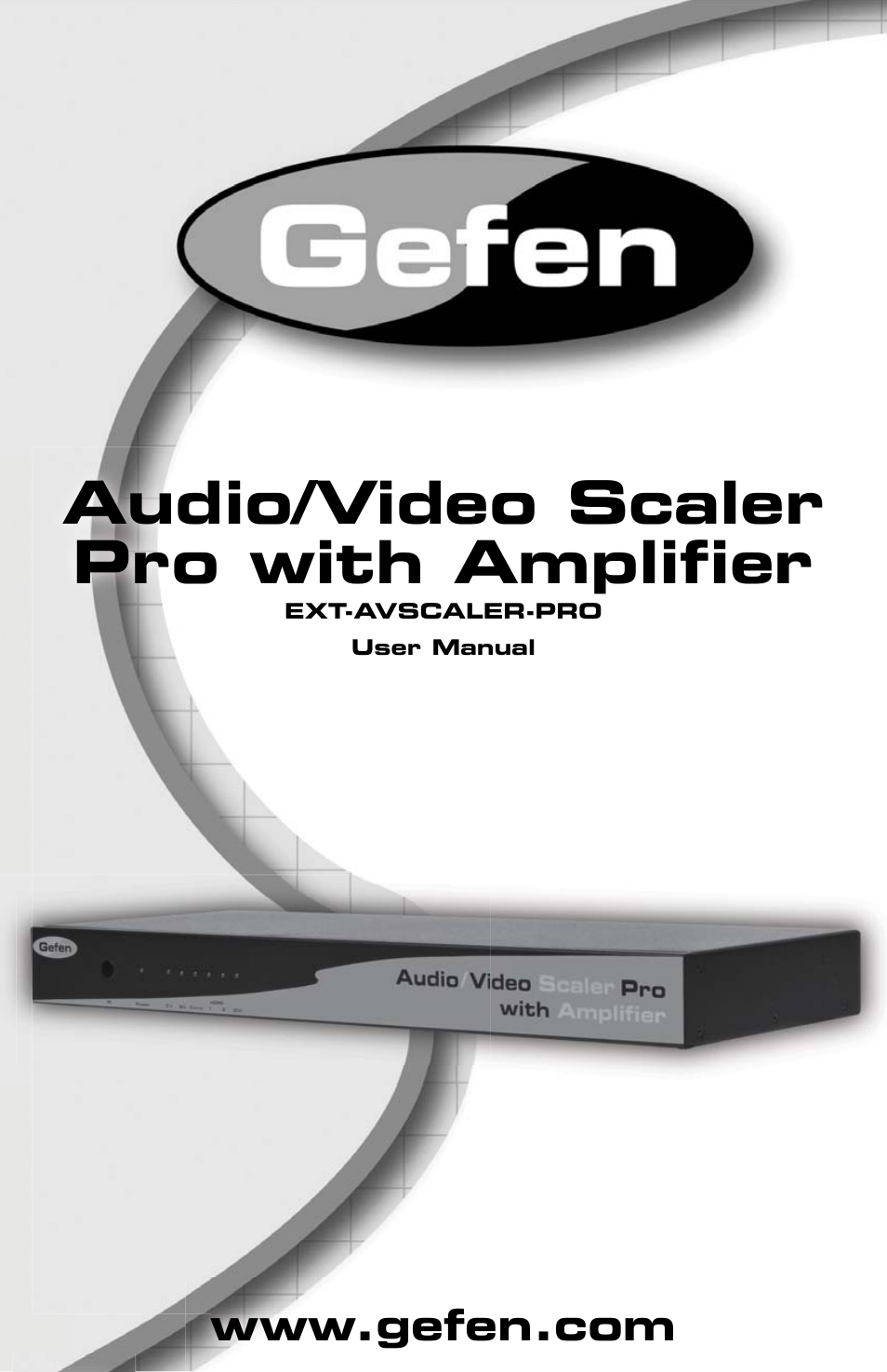 Gefen EXT-AVSCALER-PRO User Manual | 26 pages