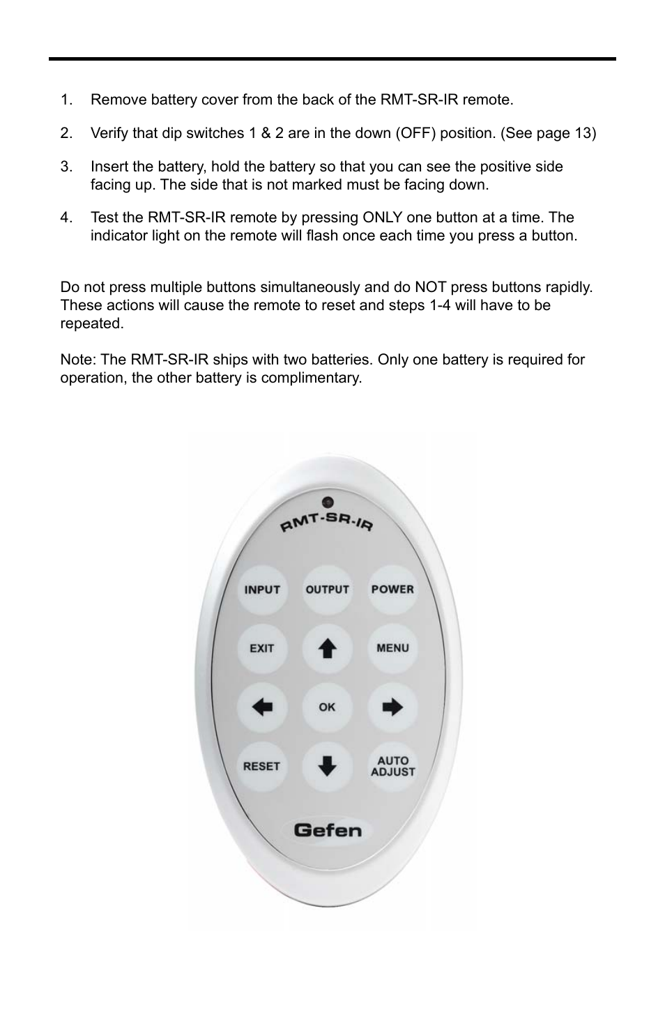 Rmt-sr-ir remote installation | Gefen EXT-AVSCALER-PRO User Manual | Page 18 / 26