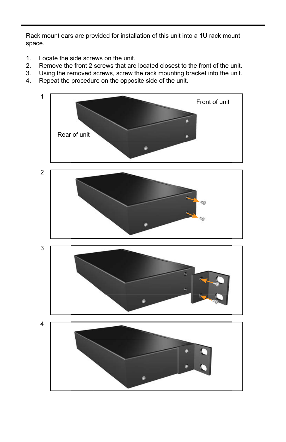 Rack mount installation | Gefen EXT-AVSCALER-PRO User Manual | Page 23 / 26