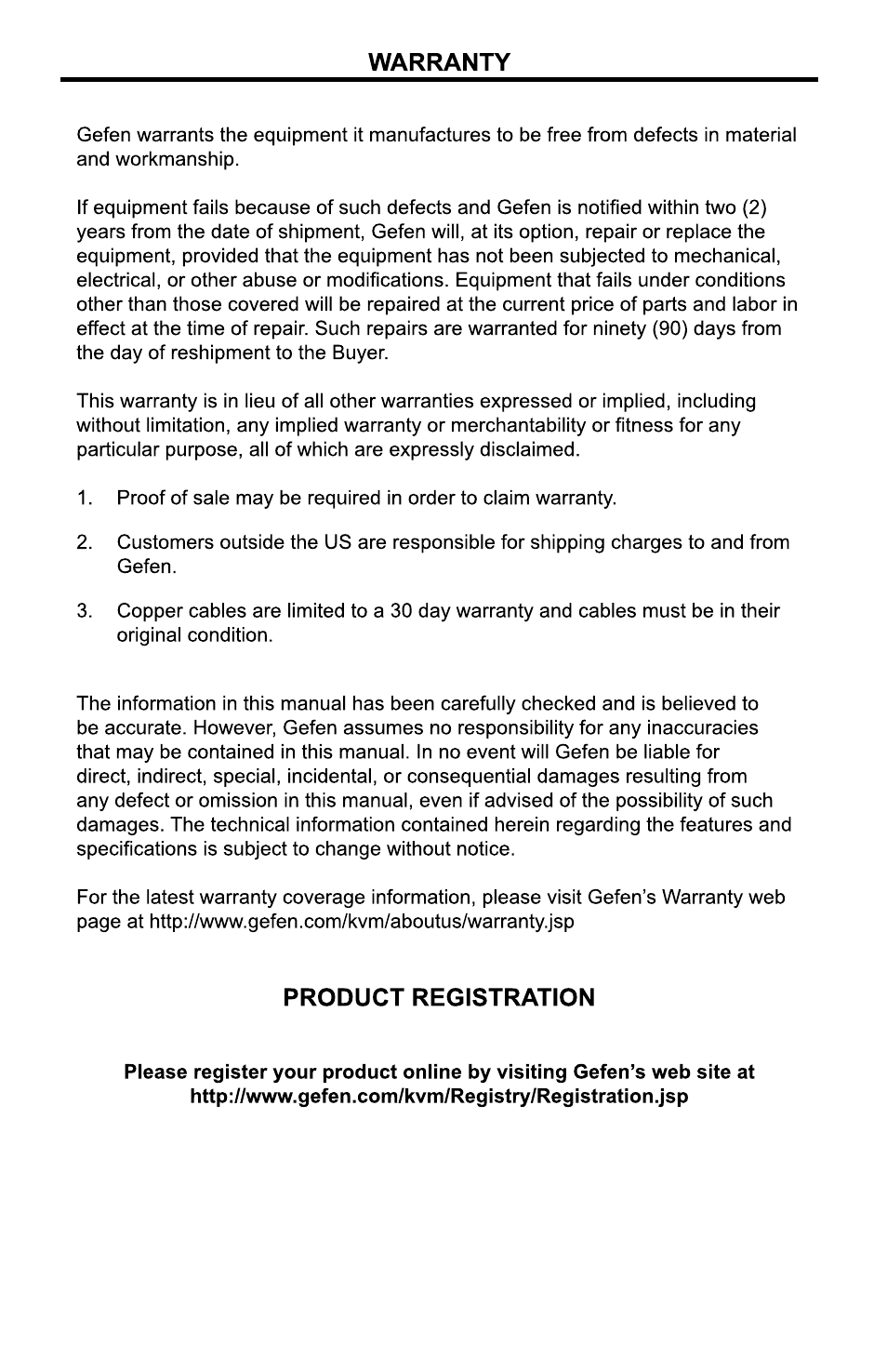 Gefen EXT-AVSCALER-PRO User Manual | Page 25 / 26