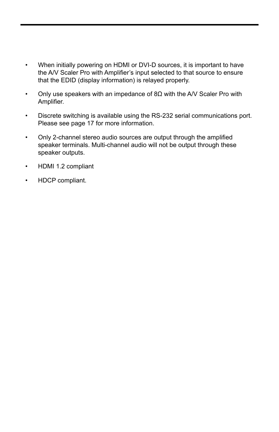 Gefen EXT-AVSCALER-PRO User Manual | Page 5 / 26