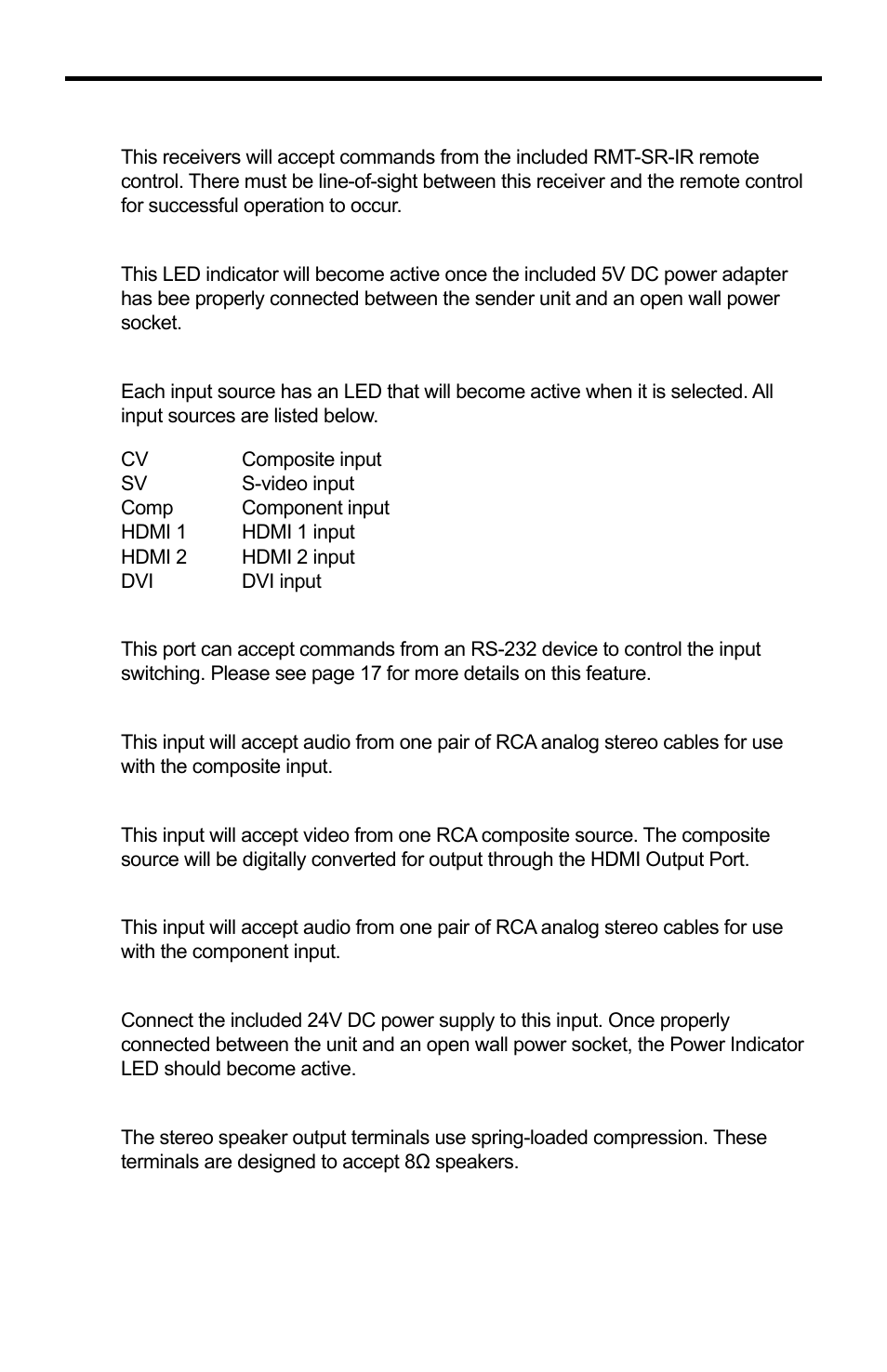 Ext-avscaler-pro panel descriptions | Gefen EXT-AVSCALER-PRO User Manual | Page 8 / 26