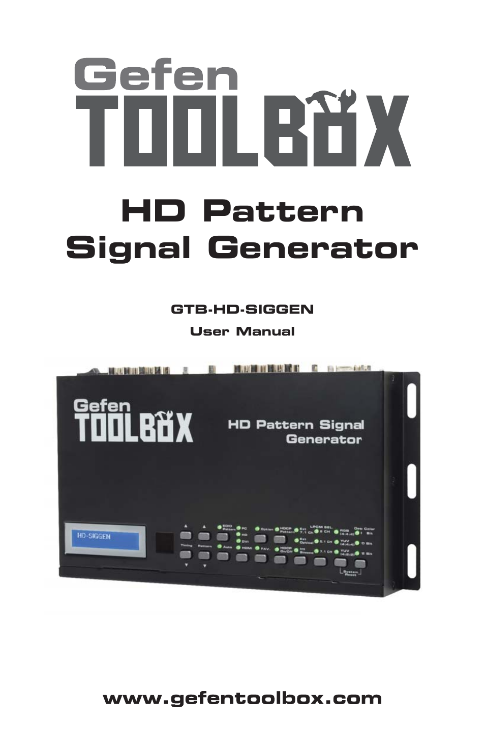 Gefen GTB-HD-SIGGEN User Manual | 92 pages
