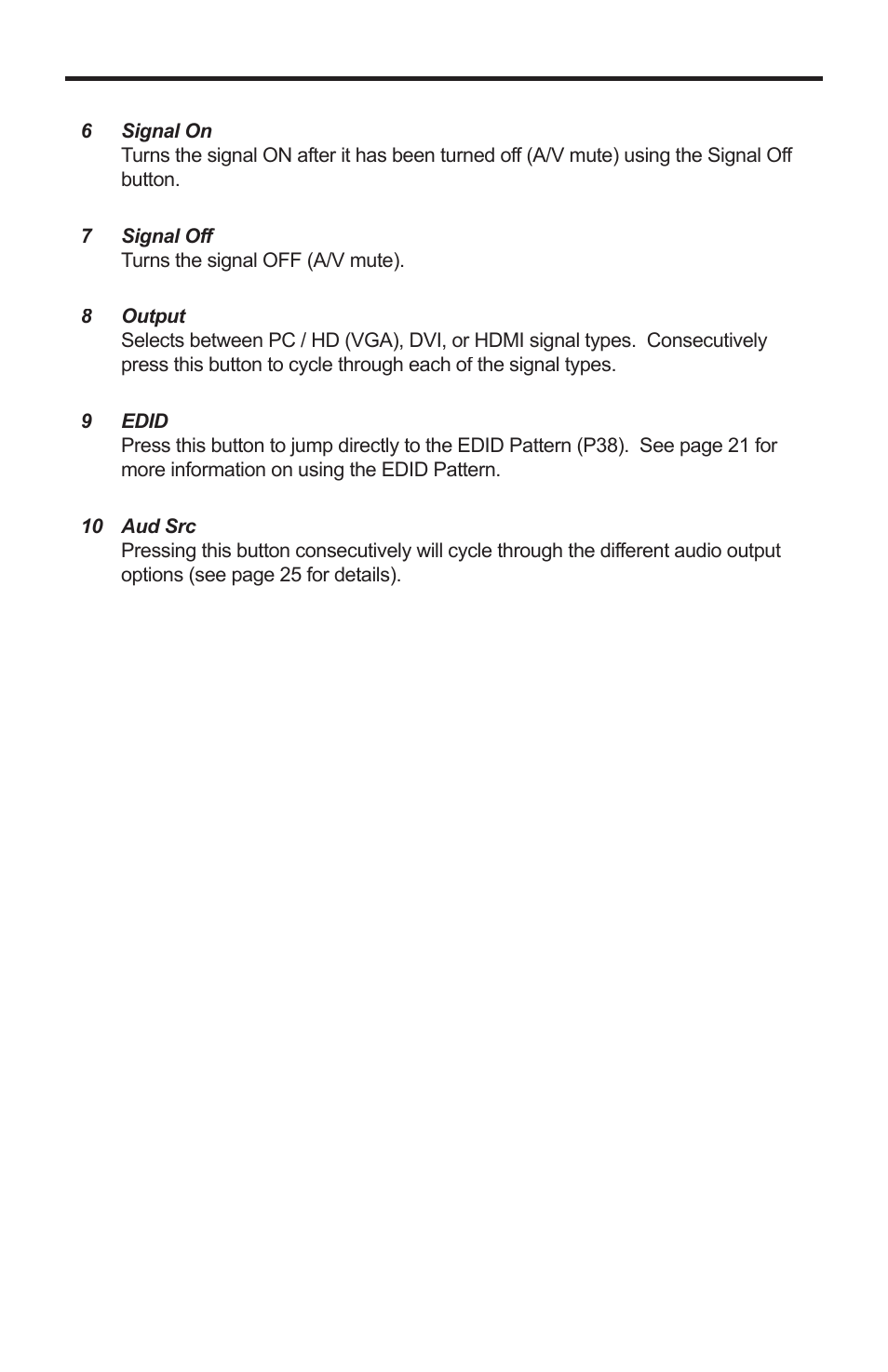 Ir remote control unit | Gefen GTB-HD-SIGGEN User Manual | Page 19 / 92