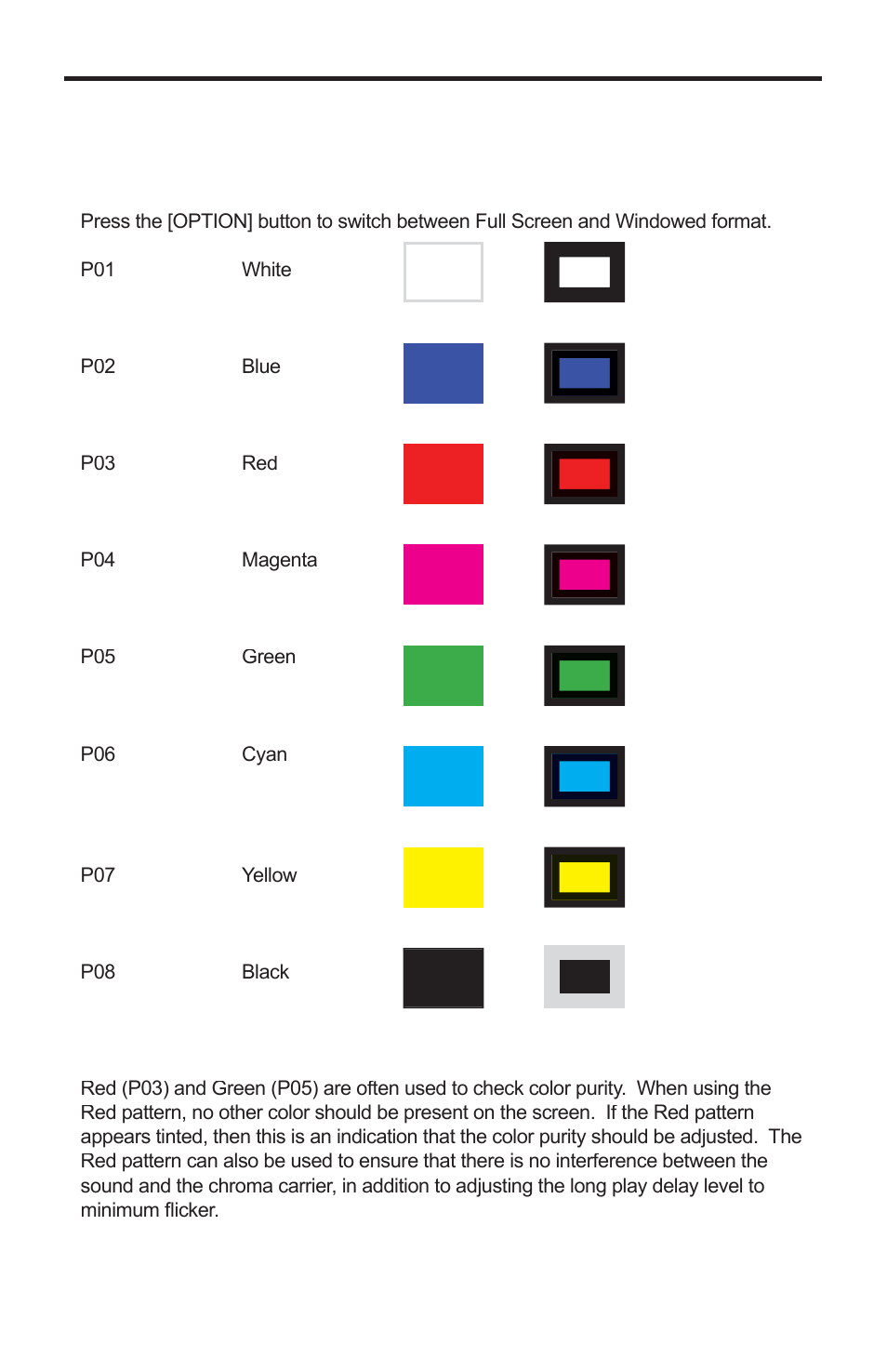 Pattern summary | Gefen GTB-HD-SIGGEN User Manual | Page 23 / 92