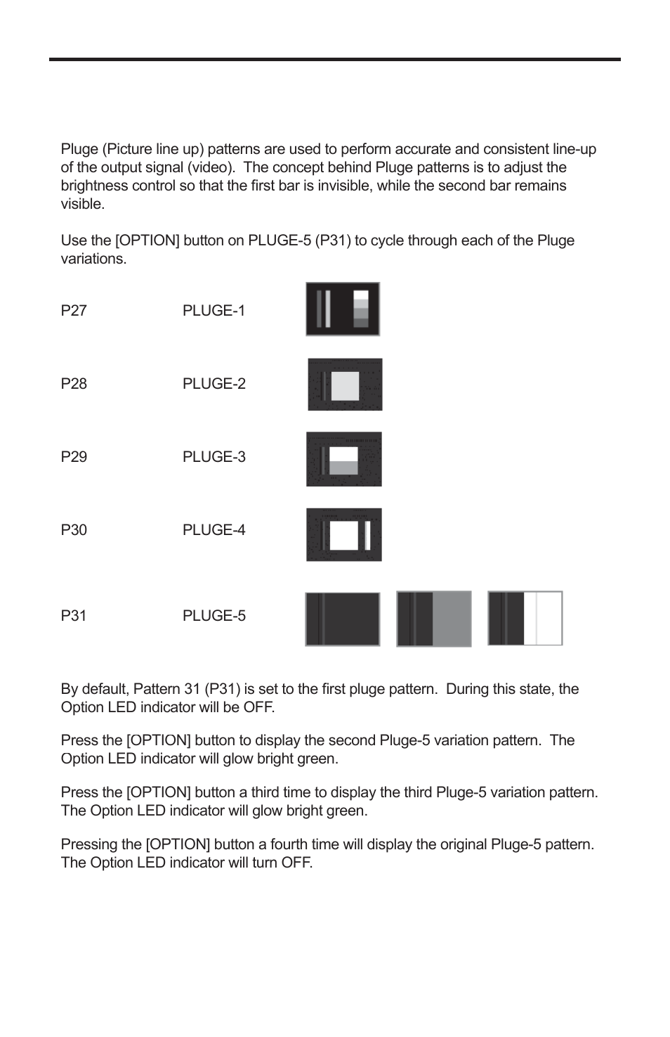 Pattern summary | Gefen GTB-HD-SIGGEN User Manual | Page 28 / 92