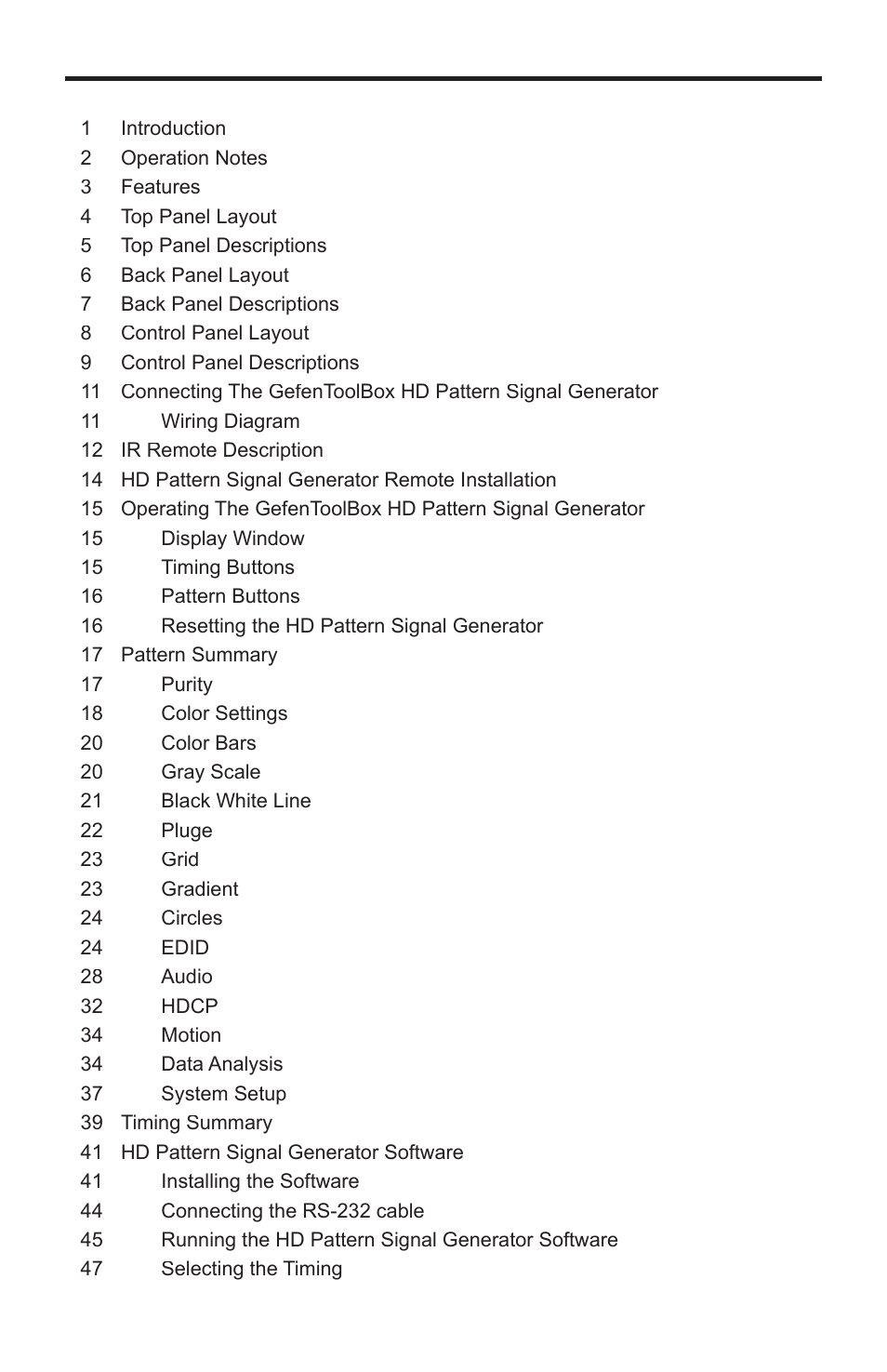 Gefen GTB-HD-SIGGEN User Manual | Page 4 / 92