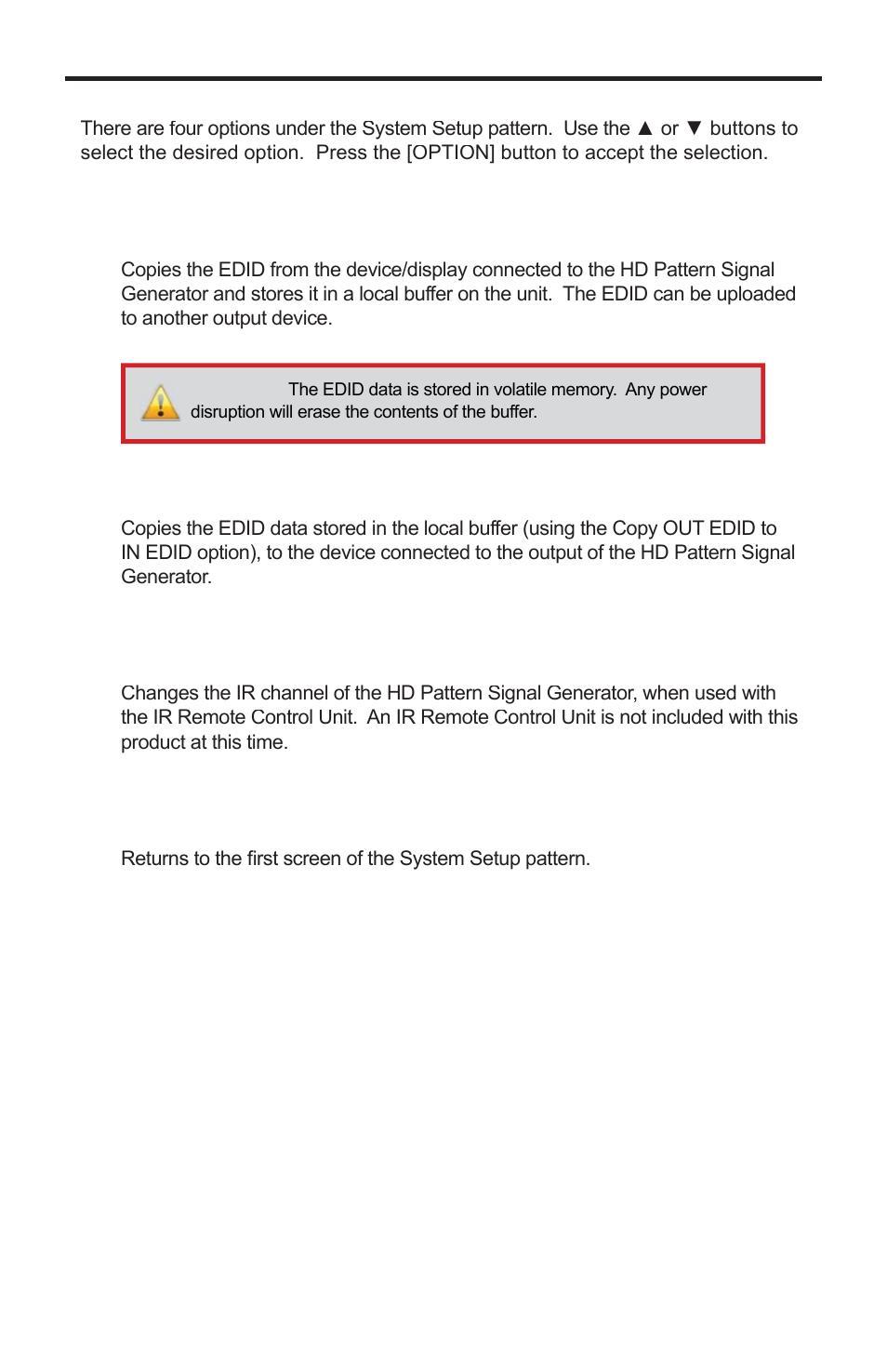 Pattern summary | Gefen GTB-HD-SIGGEN User Manual | Page 44 / 92