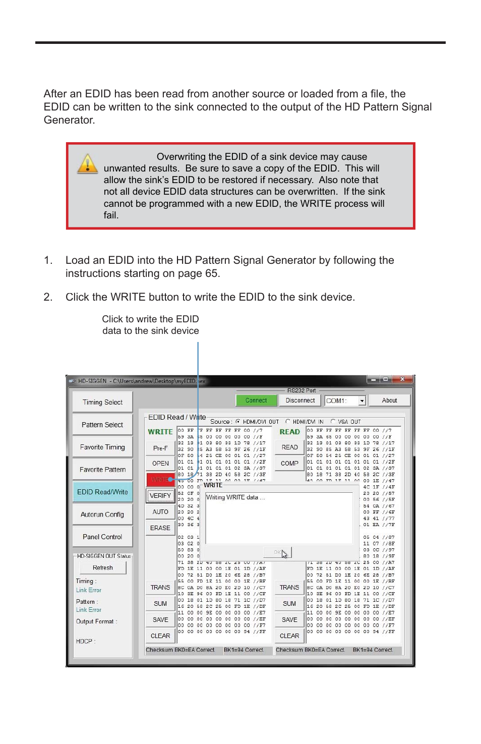 Hd pattern signal generator software | Gefen GTB-HD-SIGGEN User Manual | Page 78 / 92