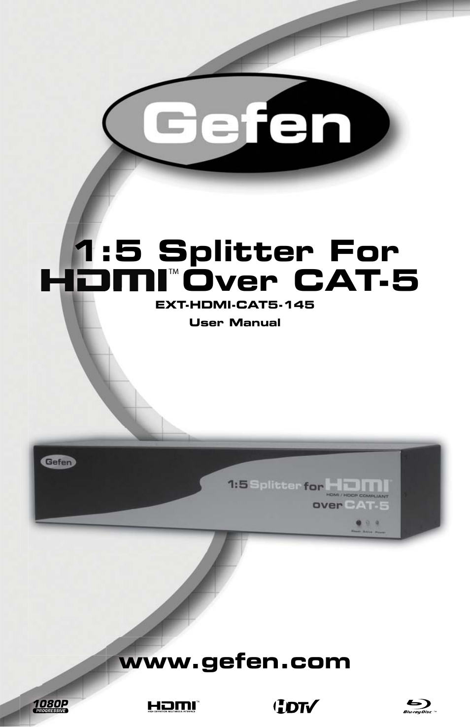 Gefen EXT-HDMI-CAT5-145 User Manual | 16 pages