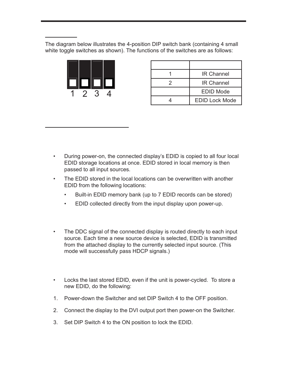 Edid modes | Gefen EXT-DVI-441DL User Manual | Page 14 / 31