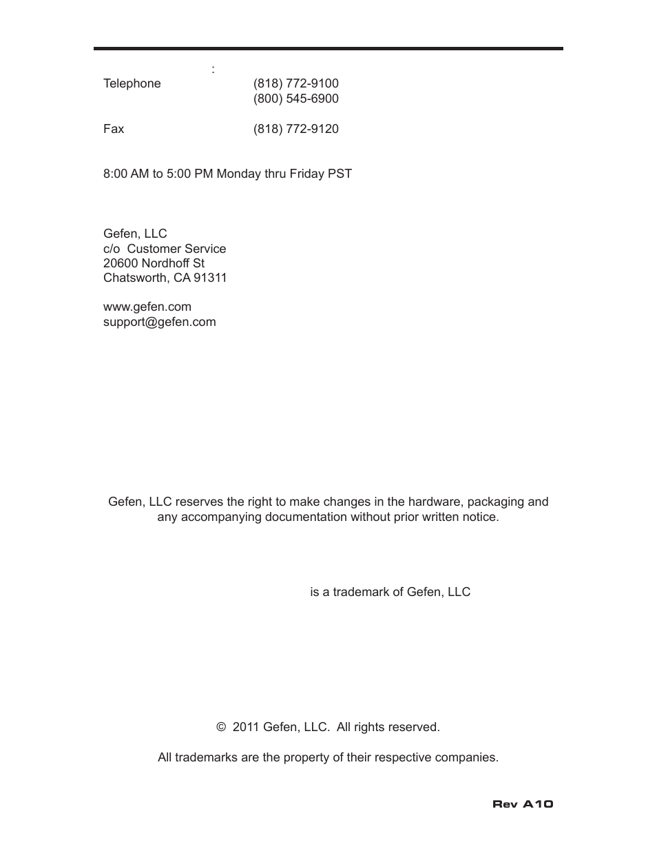 Asking for assistance | Gefen EXT-DVI-441DL User Manual | Page 2 / 31