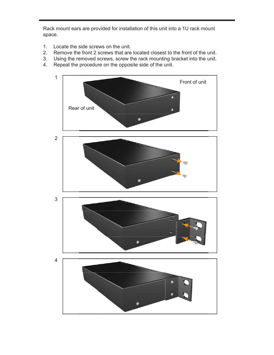 Rack mount installation | Gefen EXT-DVI-441DL User Manual | Page 25 / 31