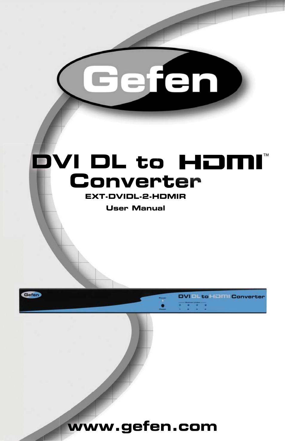 Gefen EXT-DVIDL-2-HDMIR User Manual | 14 pages