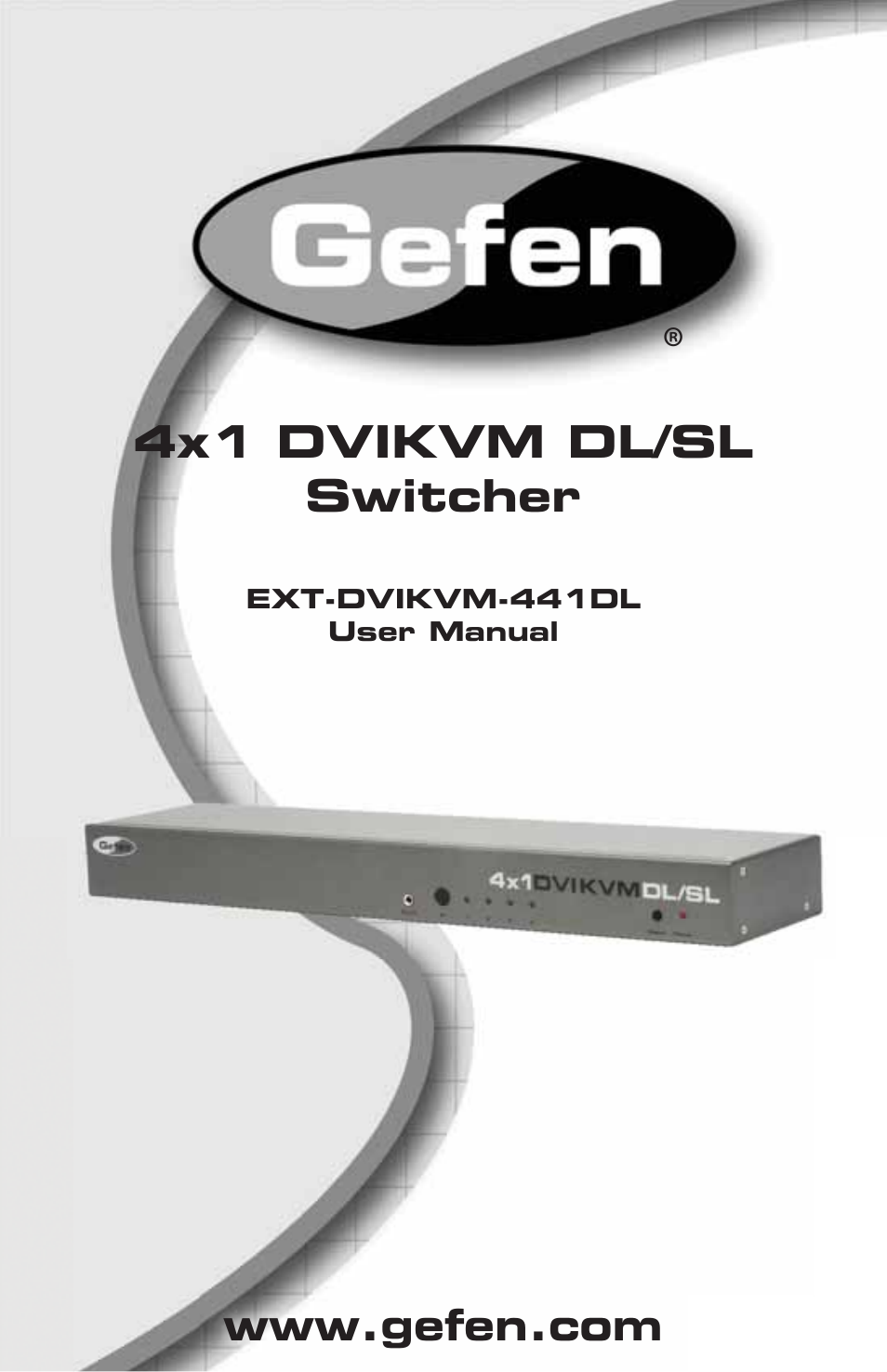 Gefen EXT-DVIKVM-441DL User Manual | 31 pages