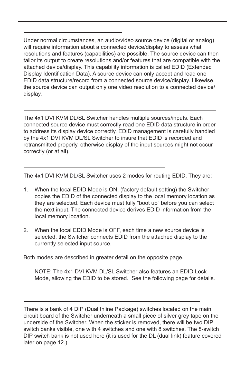 Edid modes | Gefen EXT-DVIKVM-441DL User Manual | Page 13 / 31