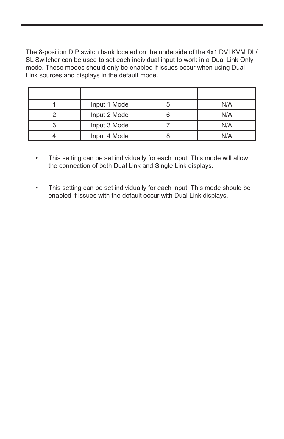 Dl (dual link) only modes | Gefen EXT-DVIKVM-441DL User Manual | Page 15 / 31