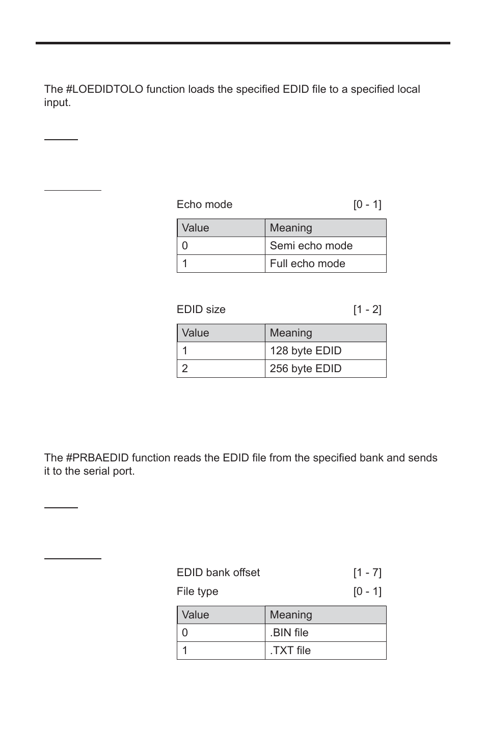 Rs-232 serial control commands | Gefen EXT-DVIKVM-441DL User Manual | Page 21 / 31