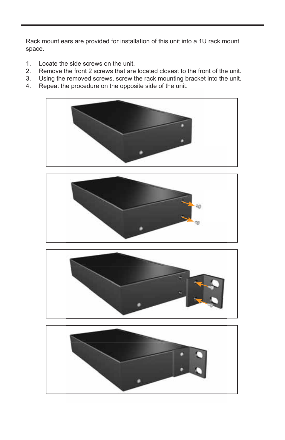 Rack mount installation | Gefen EXT-DVIKVM-441DL User Manual | Page 25 / 31