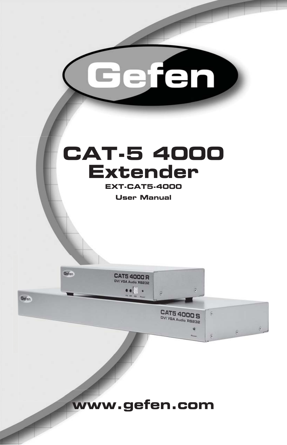 Gefen CAT-5 4000 User Manual | 18 pages