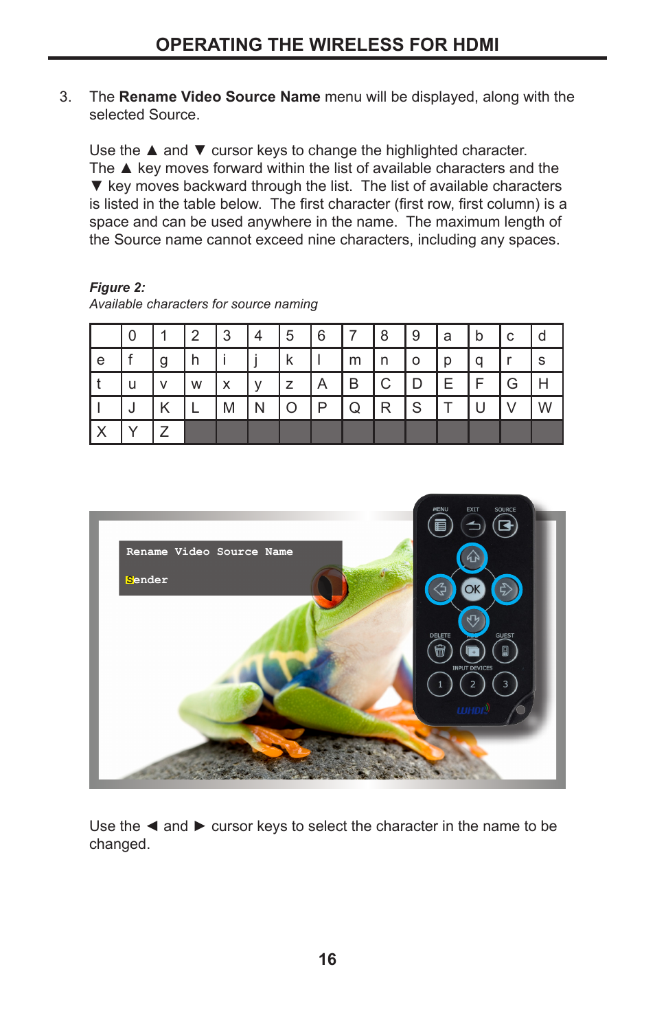 Operating the wireless for hdmi | Gefen GTV-WHD-1080P-LR-BLK User Manual | Page 20 / 37