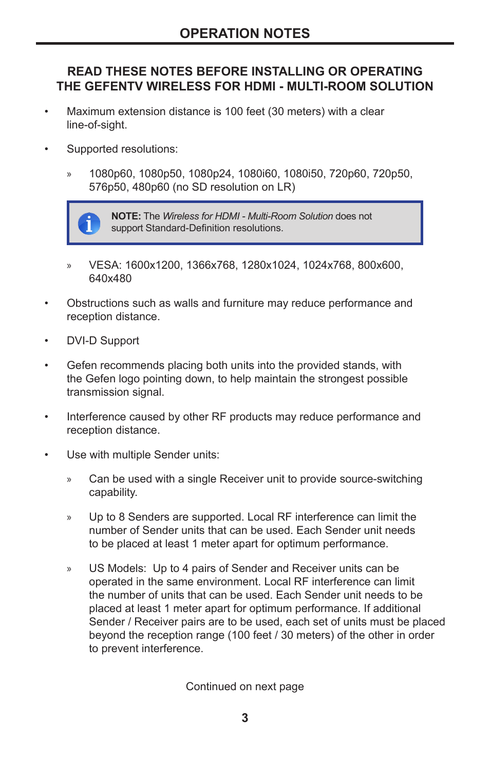 Gefen GTV-WHD-1080P-LR-BLK User Manual | Page 7 / 37
