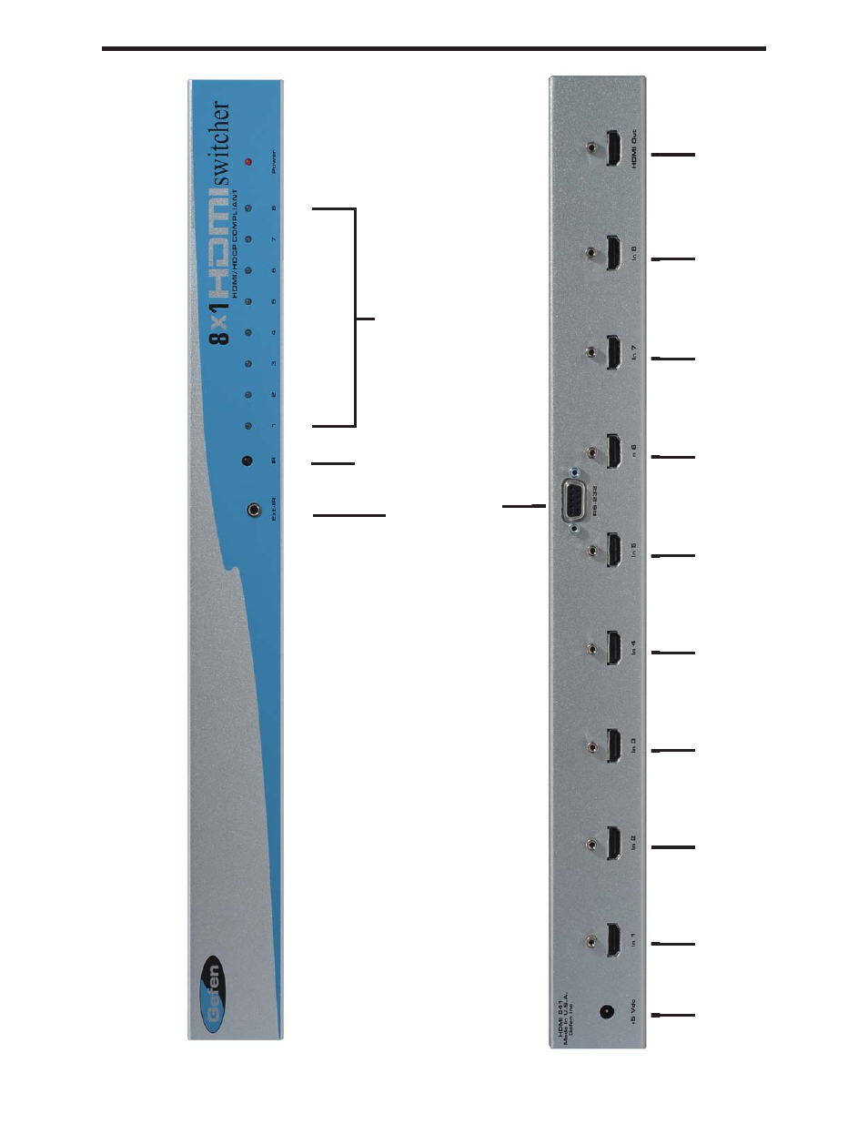 Gefen 8x1 User Manual | Page 6 / 11