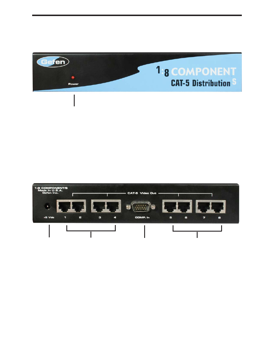 Gefen CAT-5 DA User Manual | Page 8 / 15