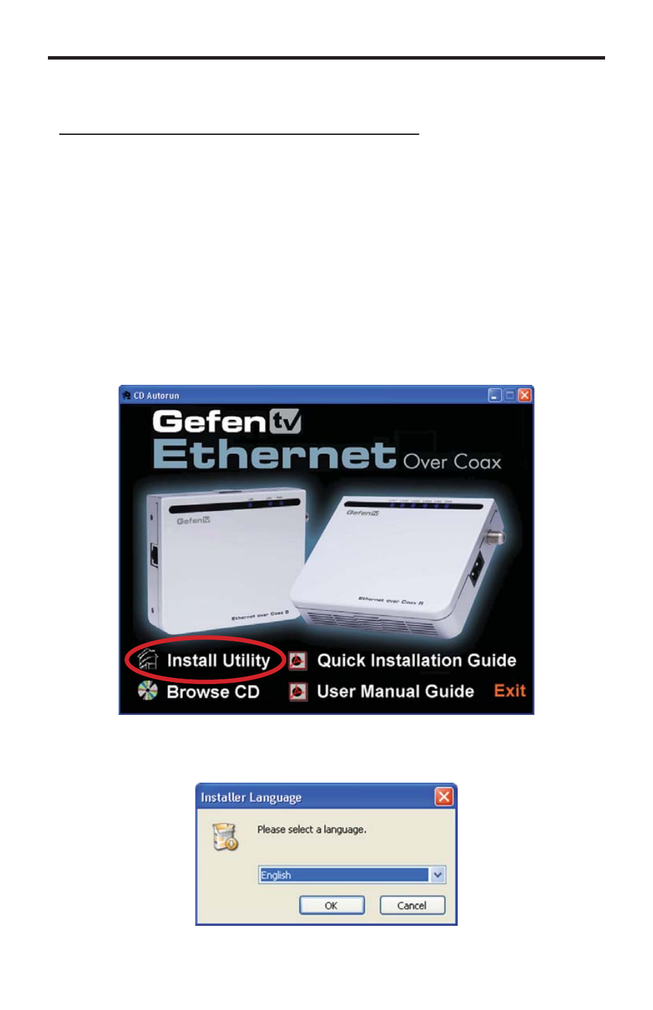 Ethernet over coax software installation | Gefen GTV-ETH-2COAX User Manual | Page 11 / 33