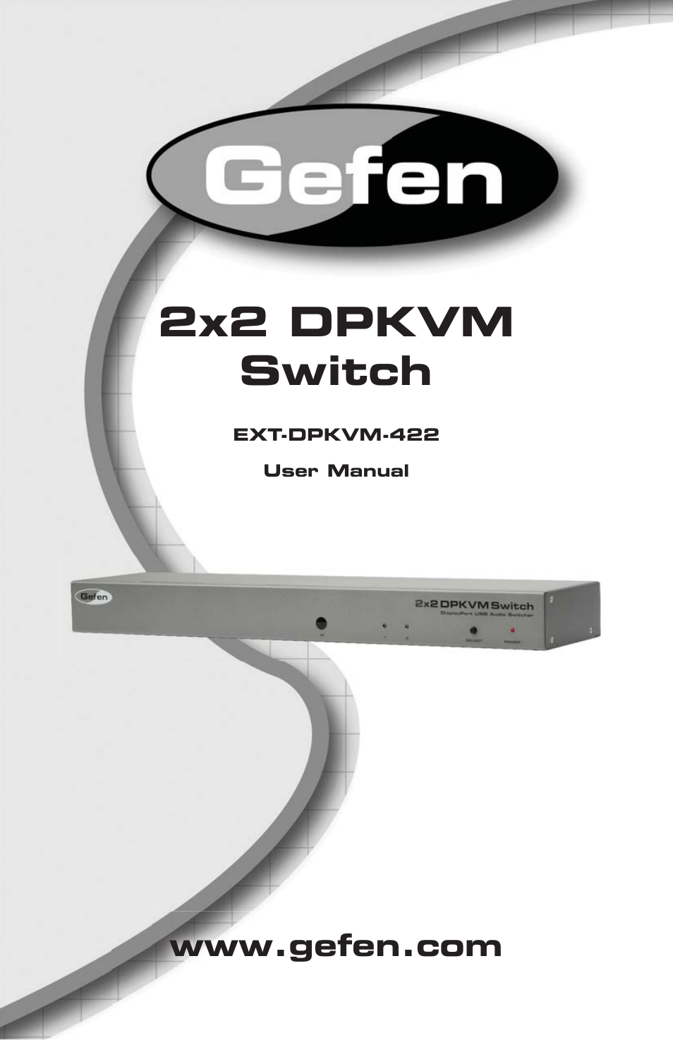 Gefen EXT-DPKVM-422 User Manual | 19 pages