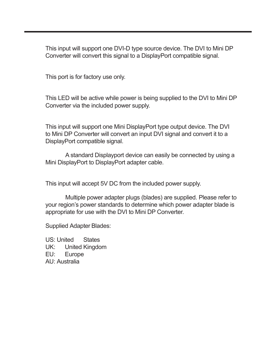 Panel descriptions | Gefen EXT-DVI-2-MDP User Manual | Page 8 / 10