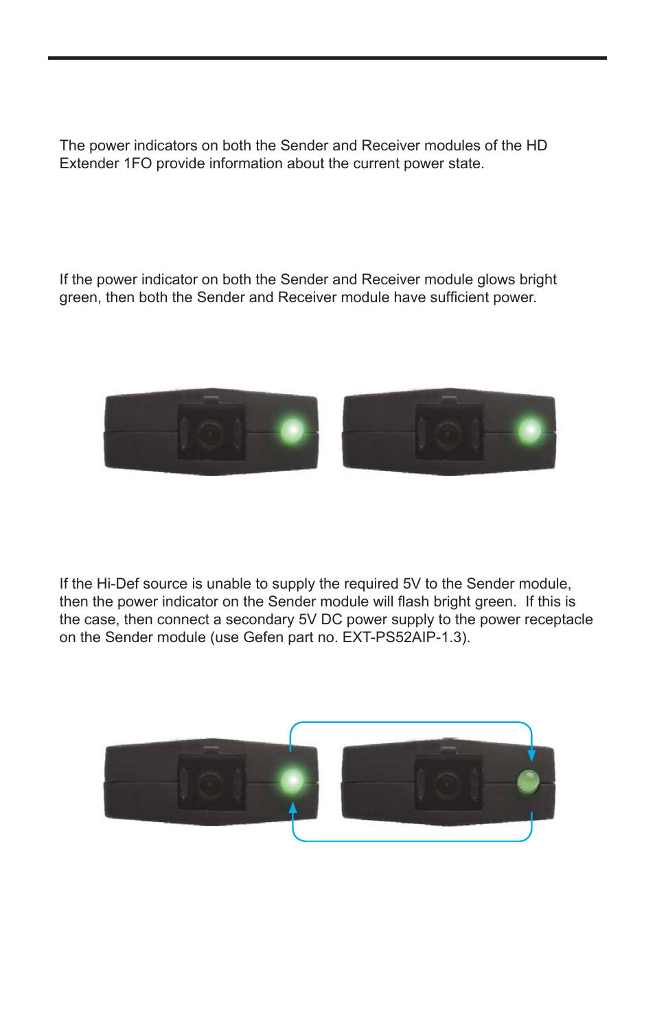 Operating the hd extender 1fo | Gefen EXT-HD-CP-FM10 User Manual | Page 11 / 16