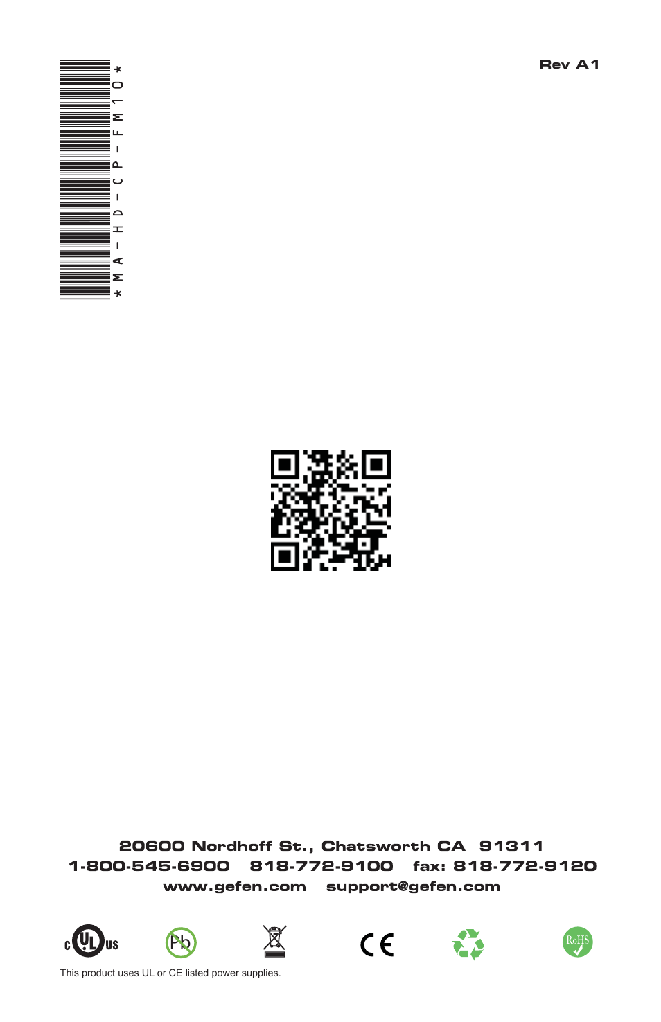 Gefen EXT-HD-CP-FM10 User Manual | Page 16 / 16