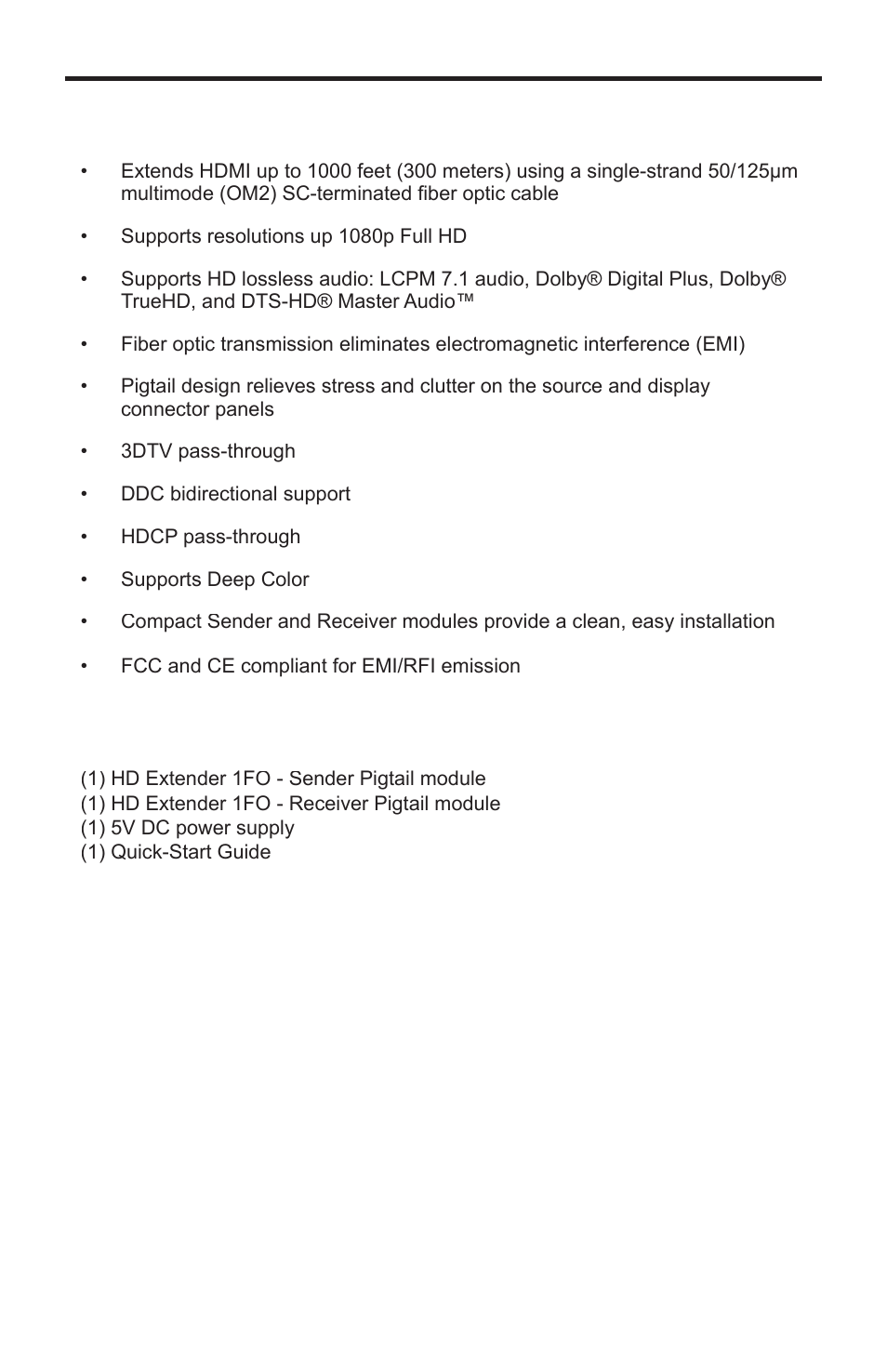 Features | Gefen EXT-HD-CP-FM10 User Manual | Page 7 / 16