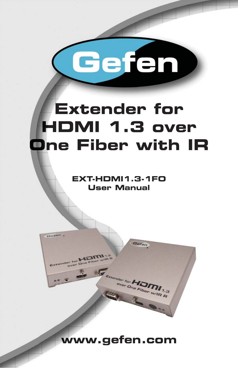 Gefen EXT-HDMI1.3-1FO User Manual | 20 pages