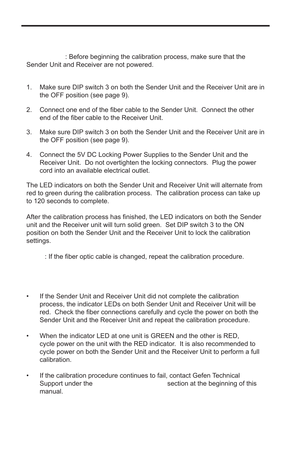 Dip switch configuration | Gefen EXT-HDMI1.3-1FO User Manual | Page 15 / 20
